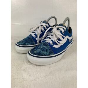 Vans PopCush Old Skool Blue Checkered Canvas Men’s Size 4.5 Skate Shoes